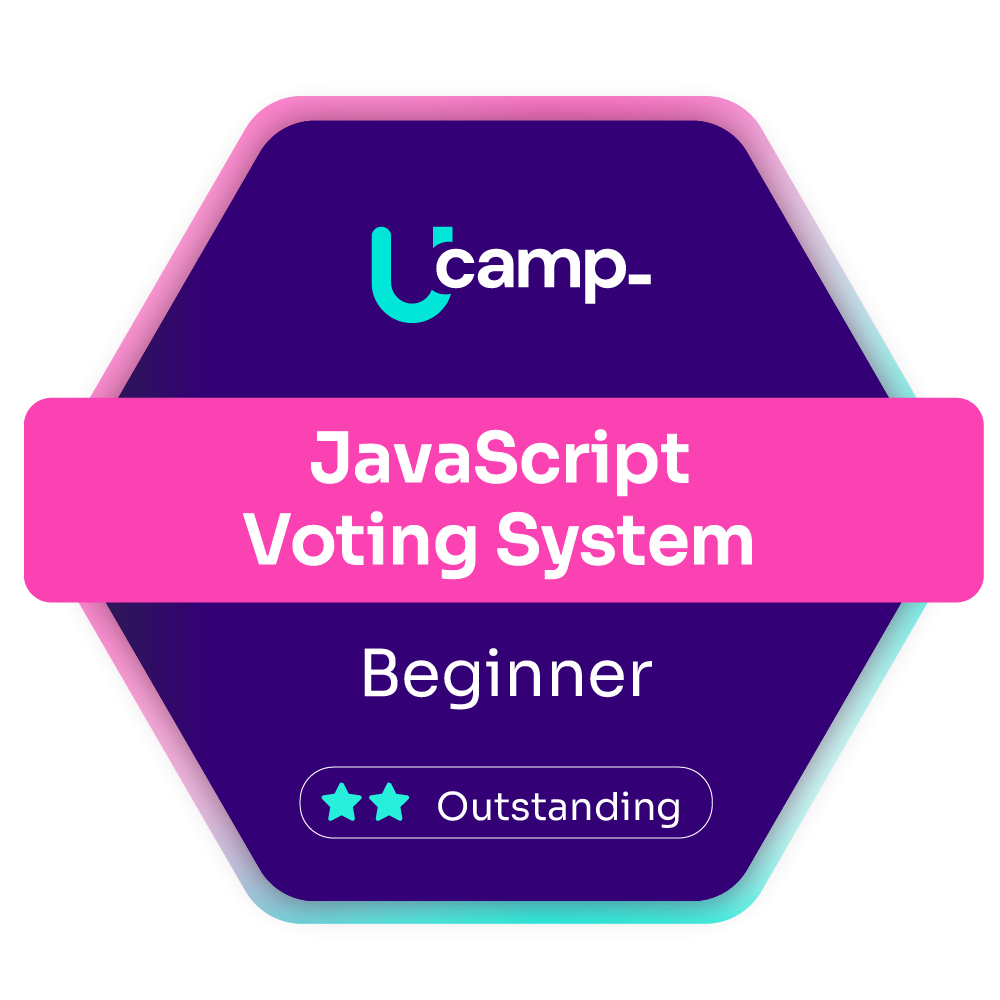 JavaScript Voting System - Outstanding