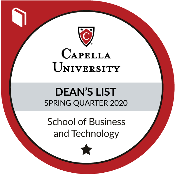 Dean's List - School of Business and Technology - Spring 2020