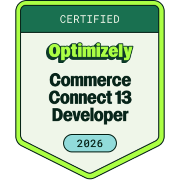 Optimizely Customized Commerce Certified Developer 2025