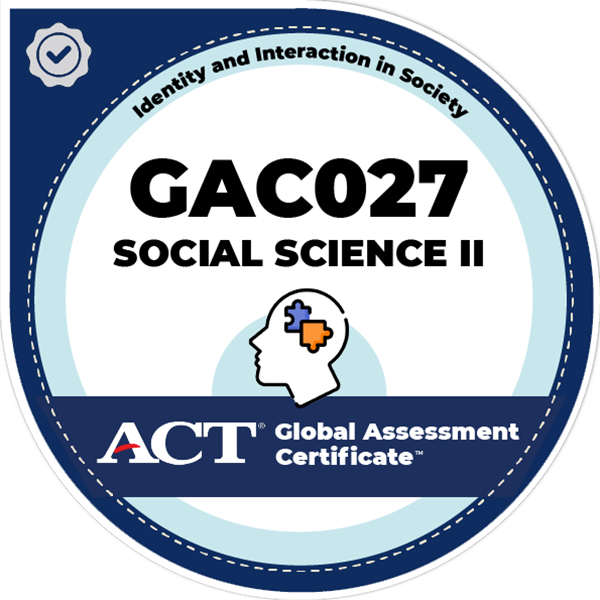 Social Science II: Identity and Interaction in Society (GAC027)(v.4)