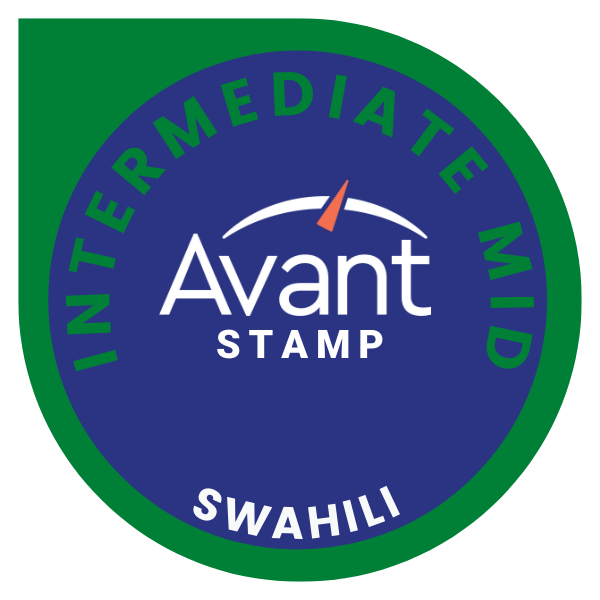 Avant Swahili Proficiency Test in Speaking and Writing: Intermediate/Mid(v.1)