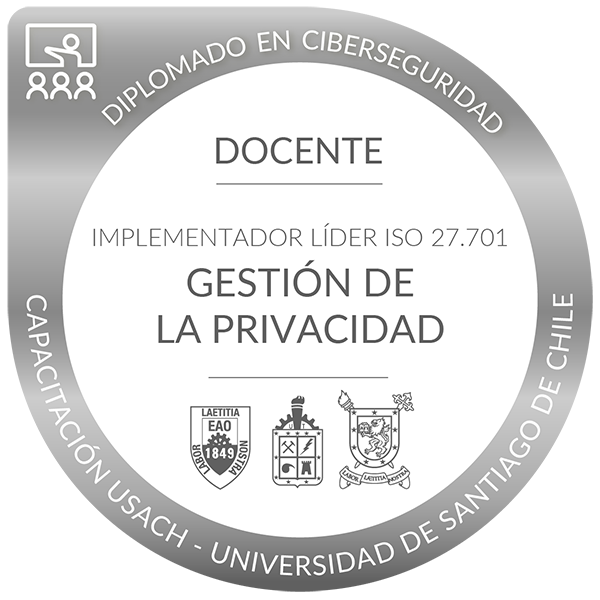 Docente de curso Implementador Líder ISO 27.701 - Gestión de la Privacidad