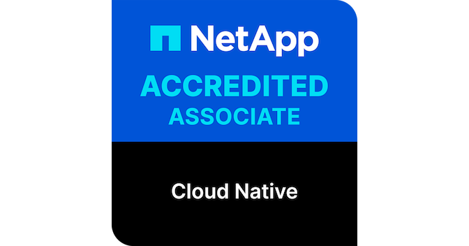 NetApp Accredited Cloud Native Associate - Credly