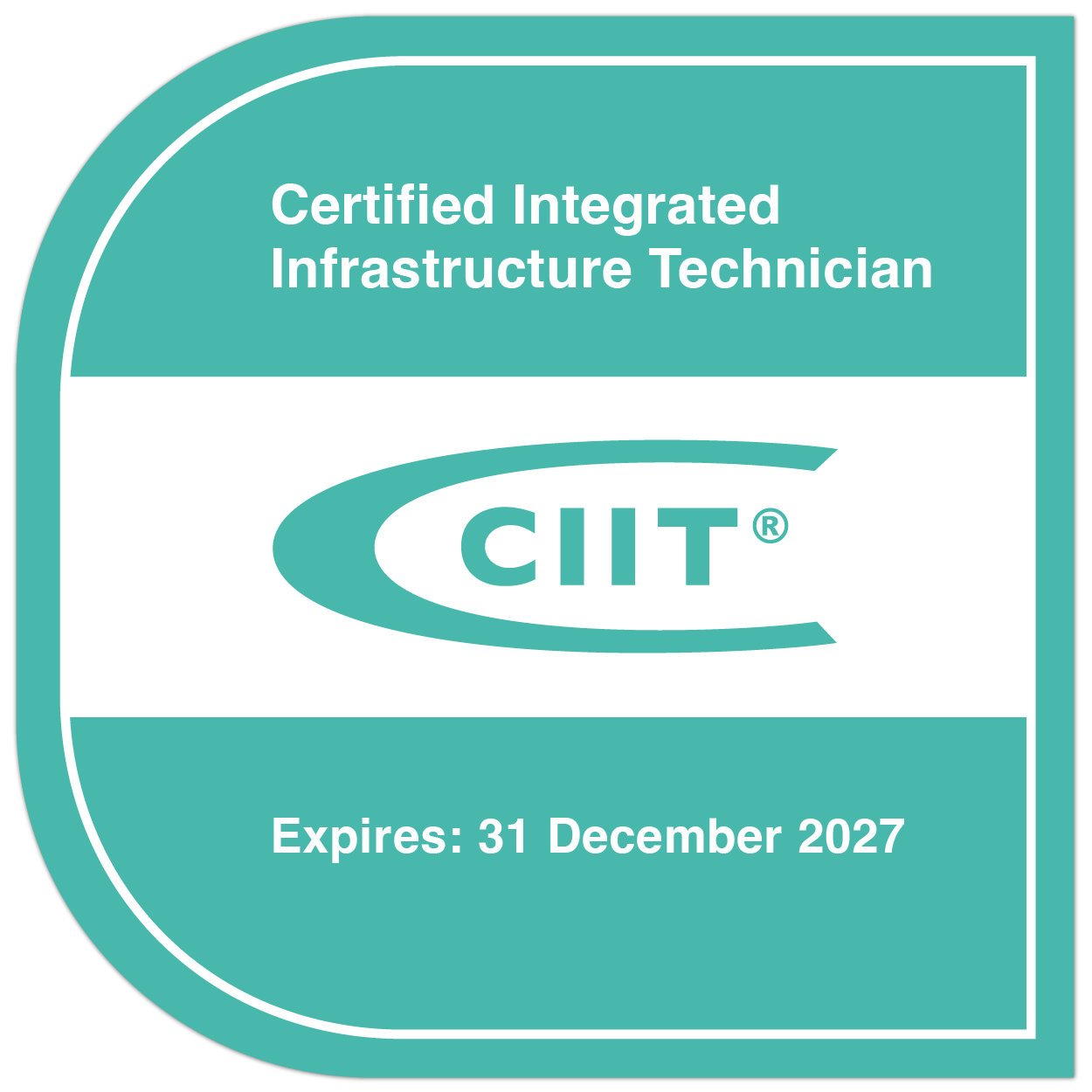Certified Integrated Infrastructure Technician (CIIT®) - Credly
