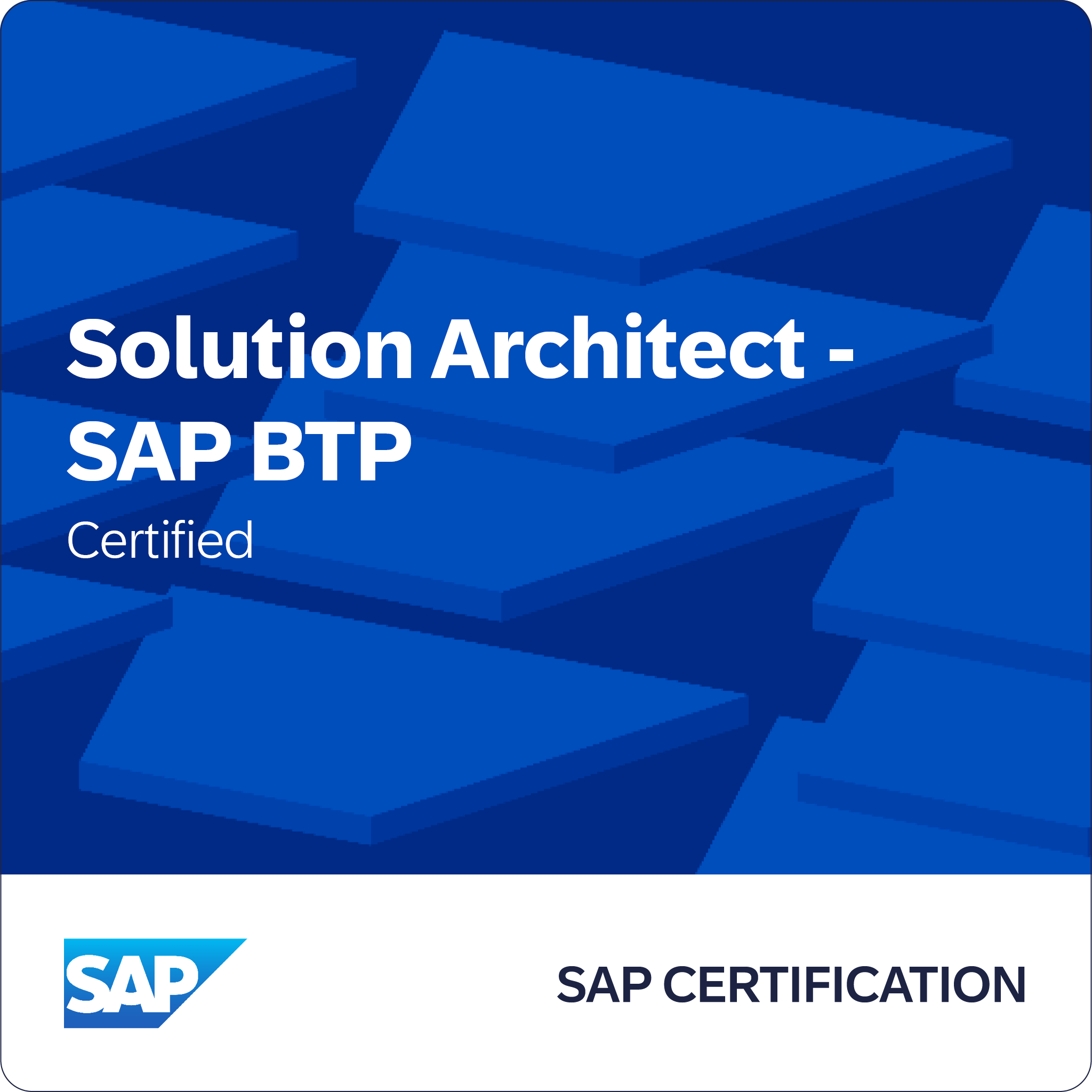 SAP Certified Professional - Solution Architect - SAP BTP