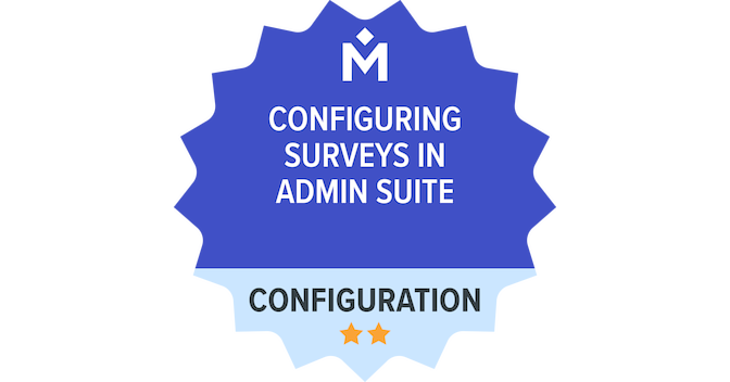 Configuring Surveys in Admin Suite - Credly