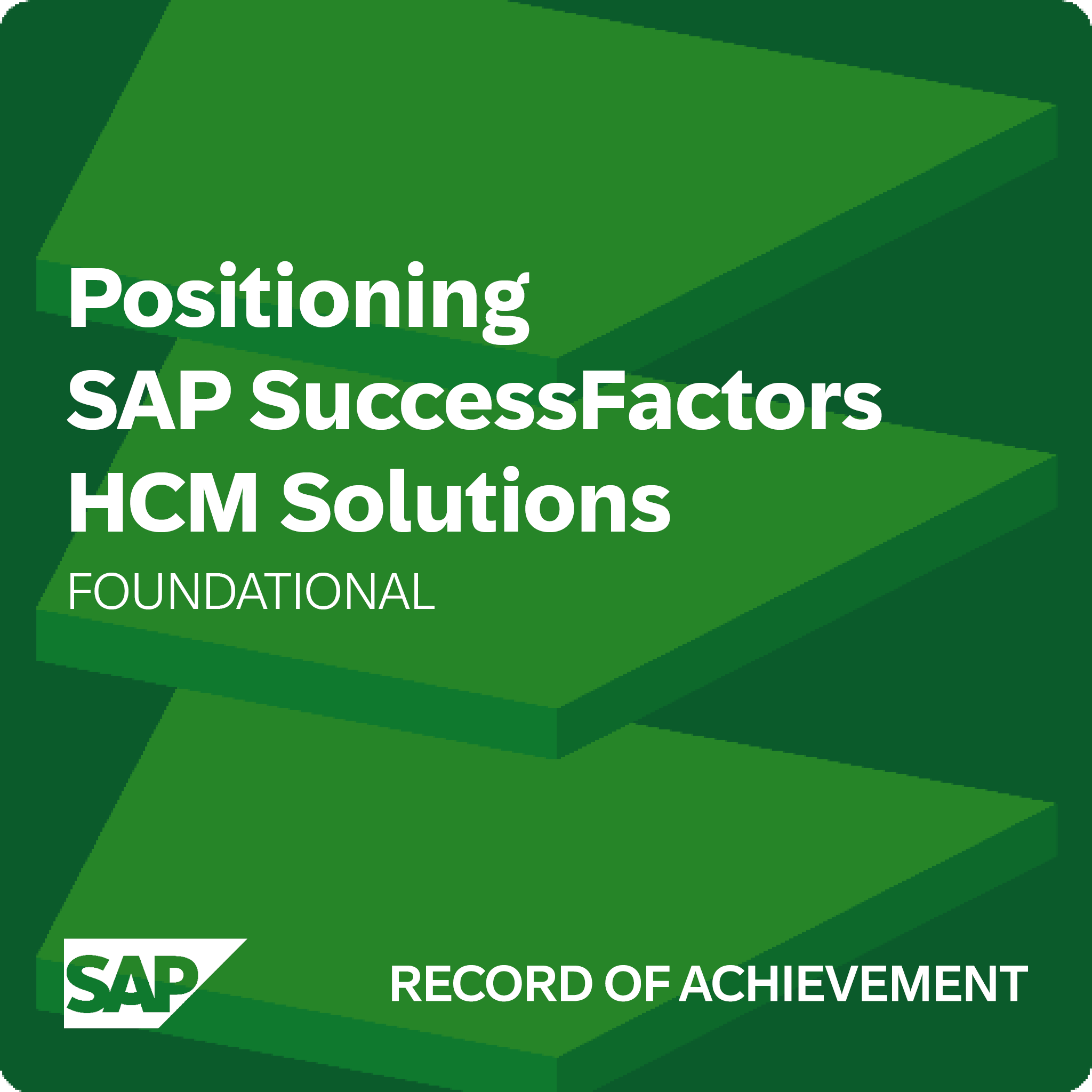 Positioning SAP SuccessFactors HCM Solutions - Record of Achievement