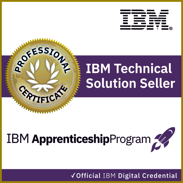 IBM Technical Solution Seller Apprenticeship Certificate