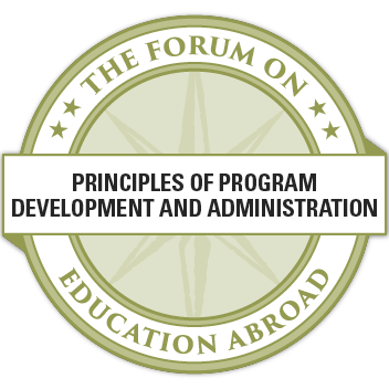 Competency: Principles of Program Development and Administration in Education Abroad