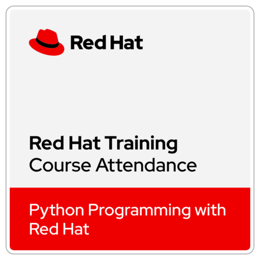 Python Programming with Red Hat (AD141) - Ver. 9.0 - Credly