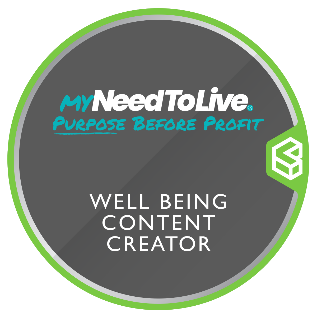 MyNeedToLive Everyday Role Model Well Being Content Creator