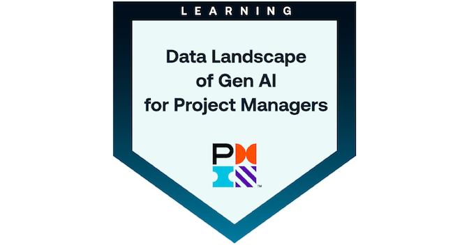 Data Landscape of GenAI for Project Managers badge