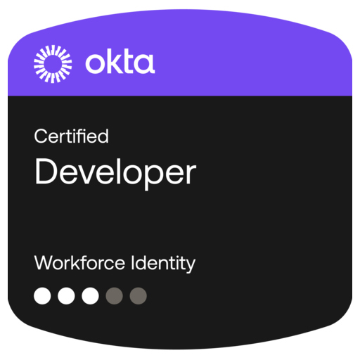 Okta Certified Developer - Credly