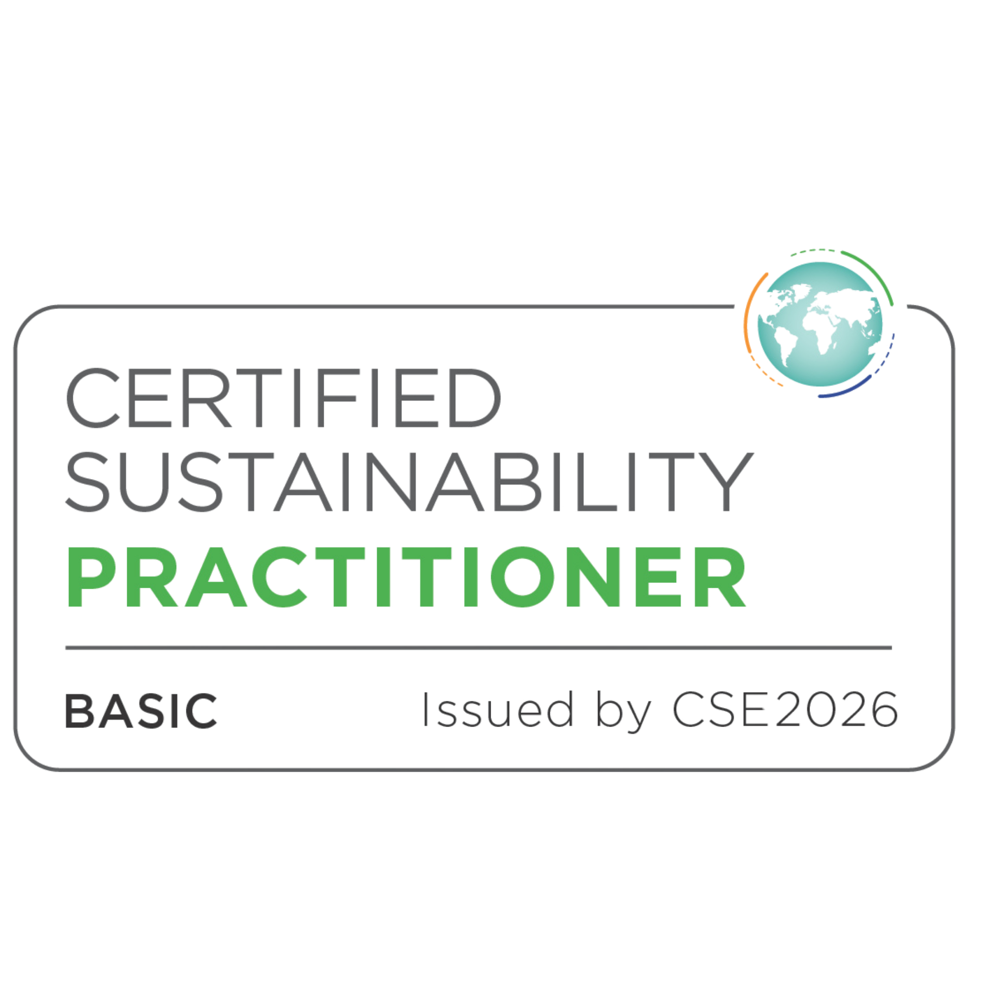Certiﬁed Sustainability (ESG) Practitioner Training, Basic Edition
