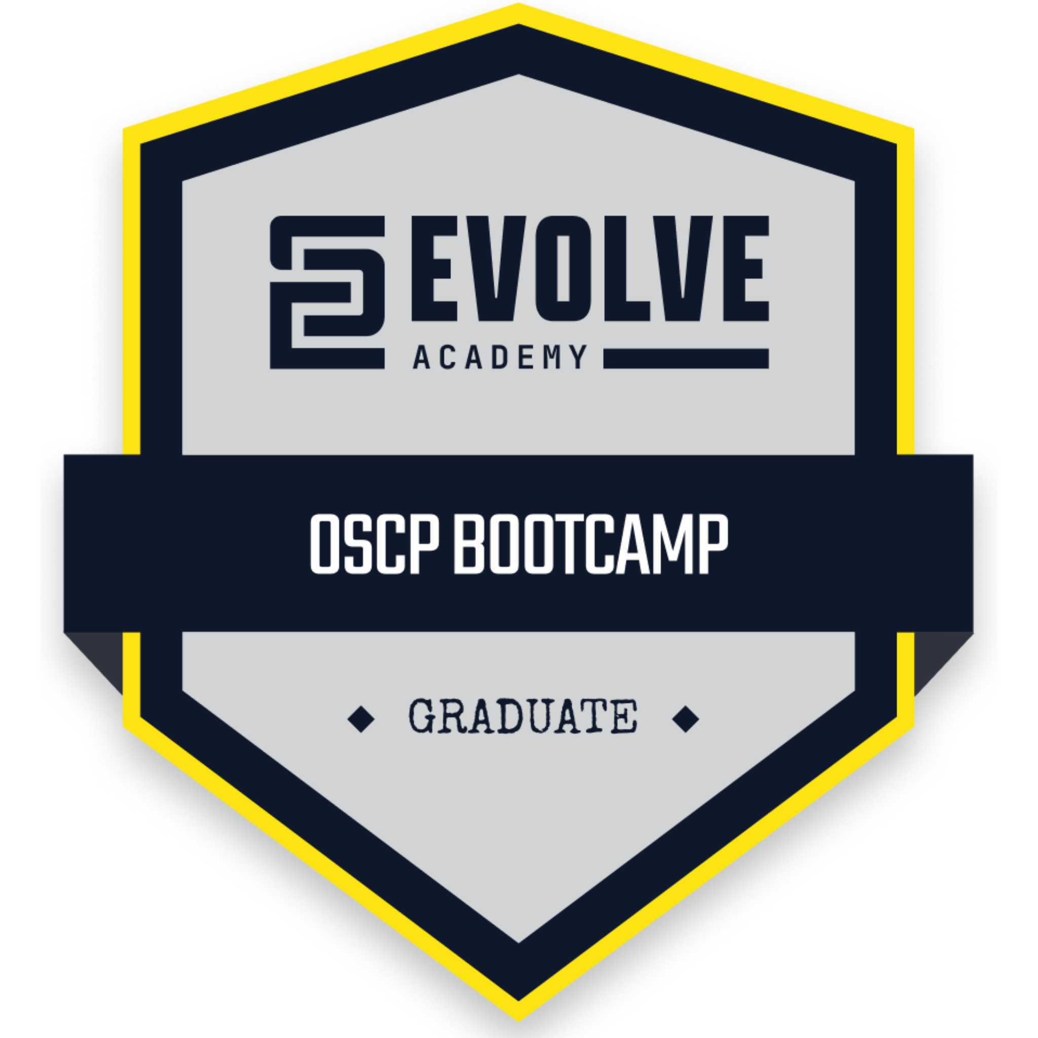 Evolve Academy OSCP Bootcamp Certificate of Completion