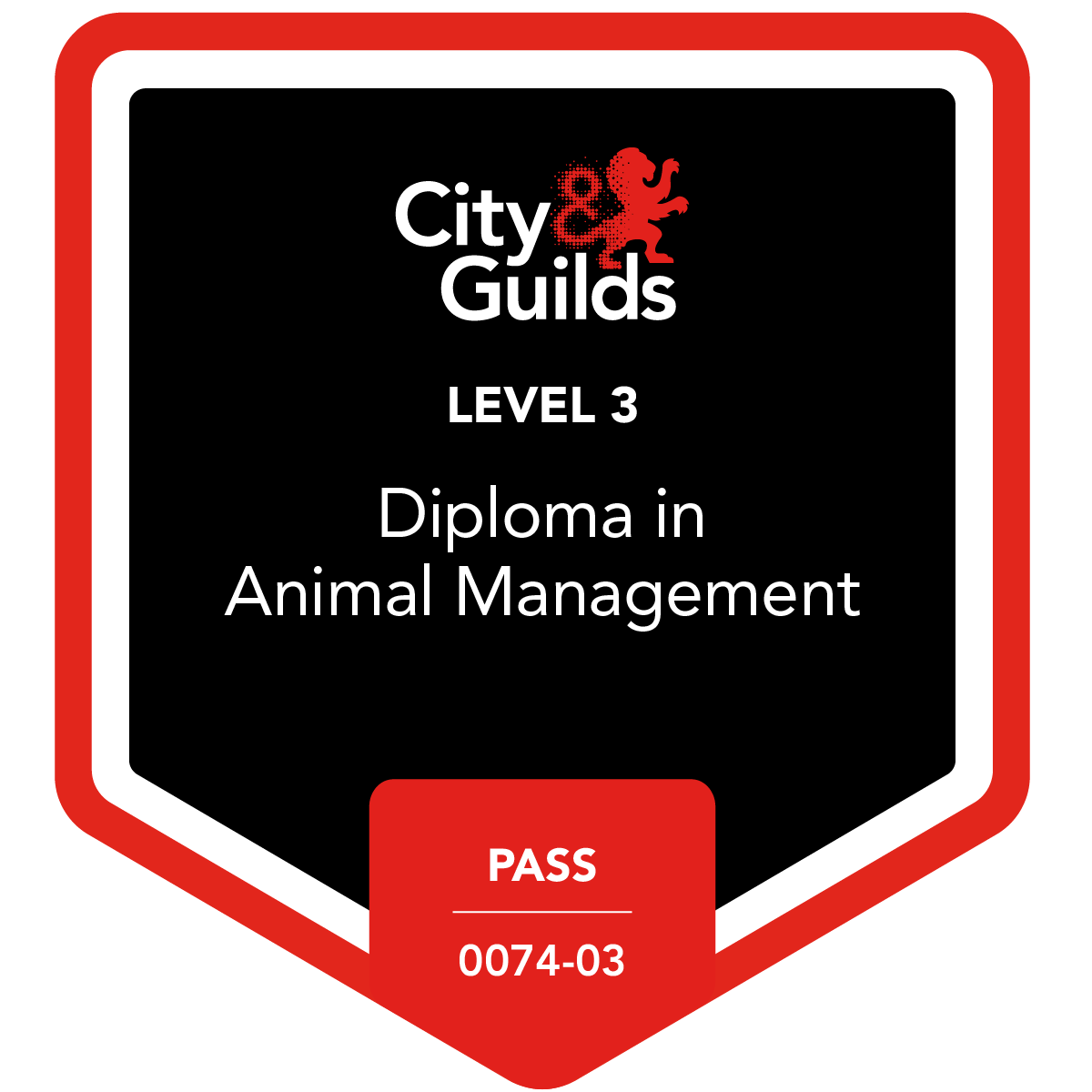 Level 3 Diploma in Animal Management (0074-03) - Pass