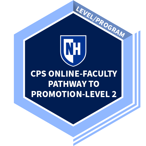 CPS Online-Faculty Pathway to Promotion-Level 2