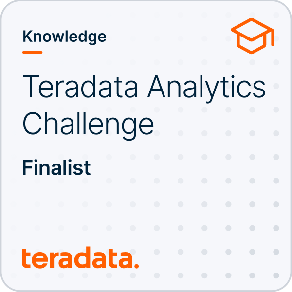 Teradata Analytics Challenge Finalist