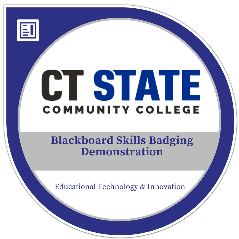 Blackboard Technical Skills Badging Demonstration