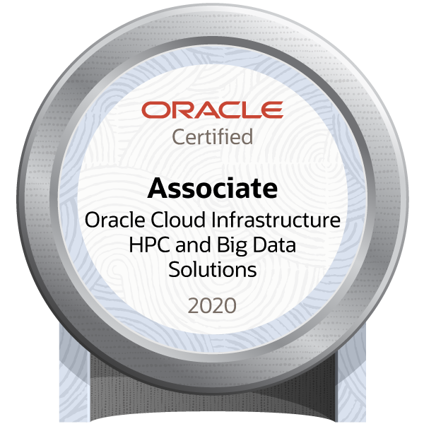 Oracle Cloud Infrastructure 2020 HPC and Big Data Solutions Certified Associate - JPN