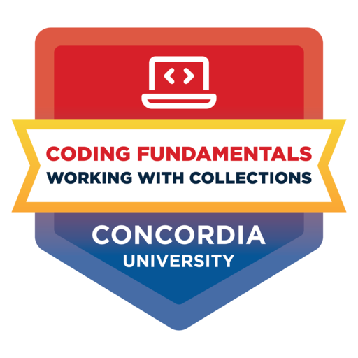 Coding Fundamentals: Working with Collections - Credly