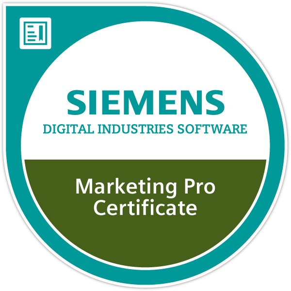 Siemens Digital Industries Software Marketing Pro Certificate 2020