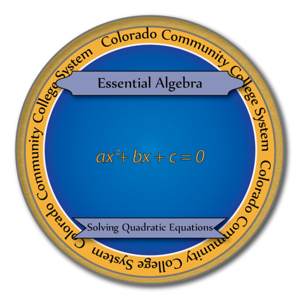 Math-Solving Quadratic Equations Skills Badge