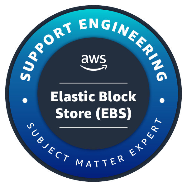 Elastic Block Store (EBS) Subject Matter Expert