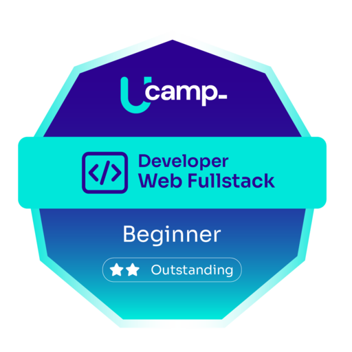 Developer Web Fullstack - Beginner Outstanding - Credly