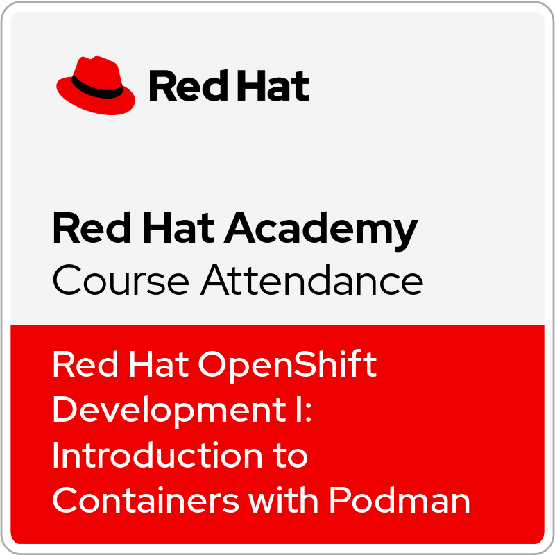 Red Hat OpenShift Development I: Introduction to Containers with Podman (DO188 - RHA) - Ver. 4.18