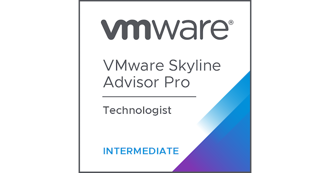 VMware Skyline Advisor Pro Technologist Intermediate Credly vmware-skyline-advisor-pro-technologist-intermediate-credly