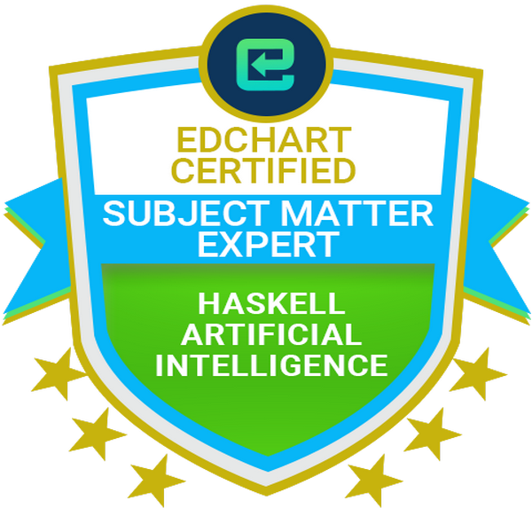 Edchart Certified Haskell Artificial Intelligence Subject Matter Expert