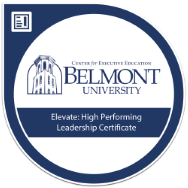 Elevate High Performing Leadership Certificate