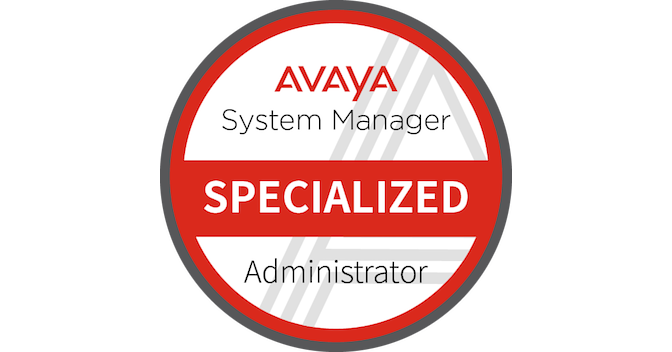 Avaya Aura® System Manager Administrator Specialized - Credly