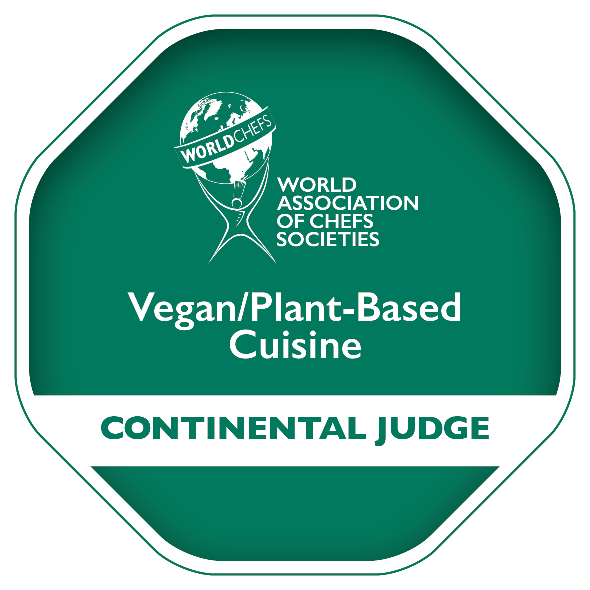 Worldchefs Vegan/Plant-Based : Continental Judge - 2016 to 2024