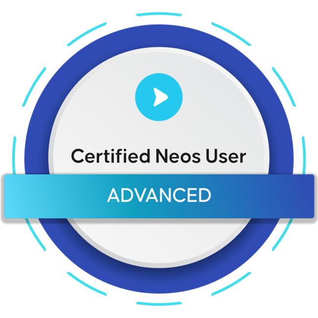 Certified Neos Advanced User - Credly