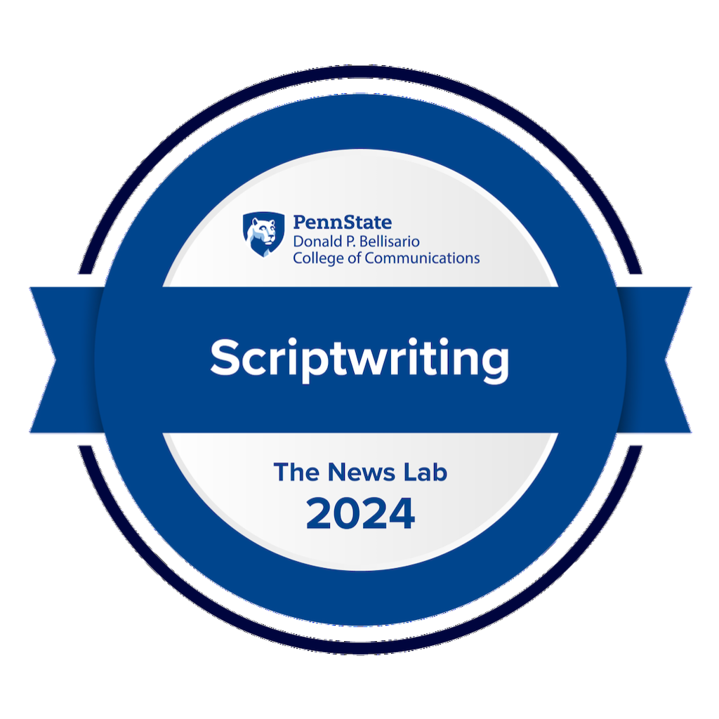 The News Lab's Scriptwriting Badge