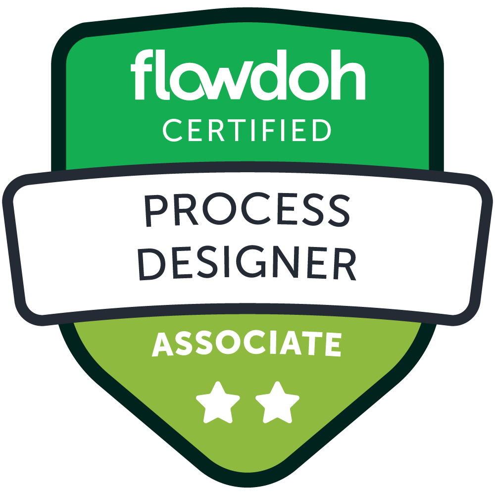 Flowdoh Certified: Process Designer Associate - Credly