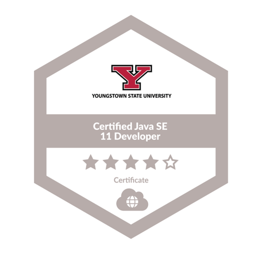 Certified Java SE 11 Developer - Credly