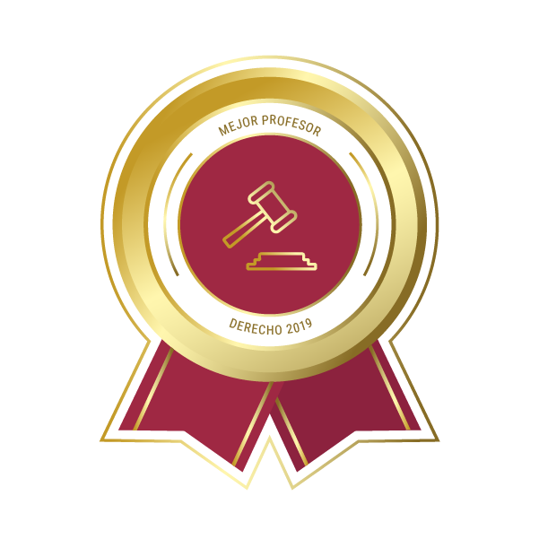 Mejor profesor Derecho 2019 - II Semestre