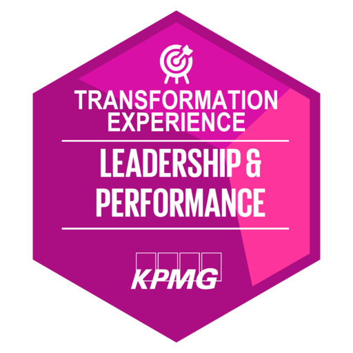 KPMG Transformation Experience Leadership & Performance (Stream Lead