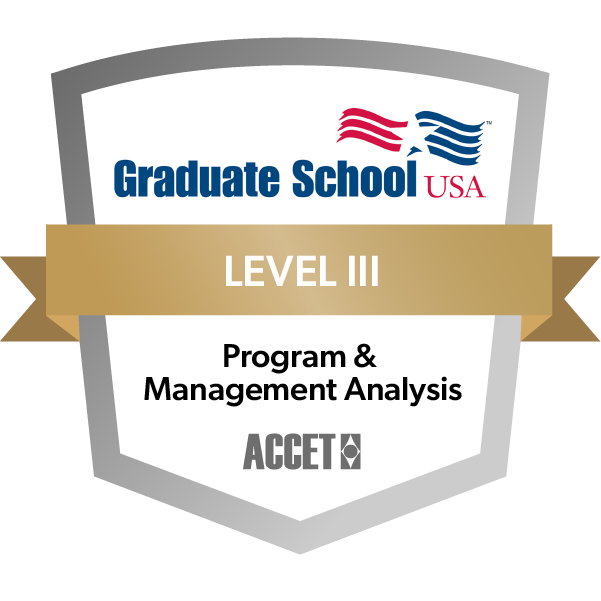 Program and Management Analysis - Level 3 - Credly