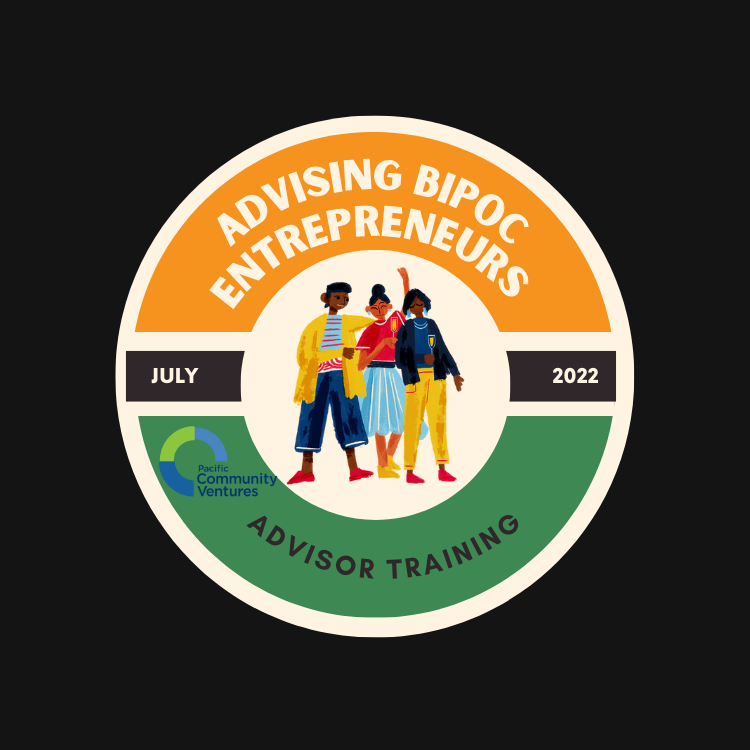 PCV Advising BIPOC Entrepreneurs Advisor Training