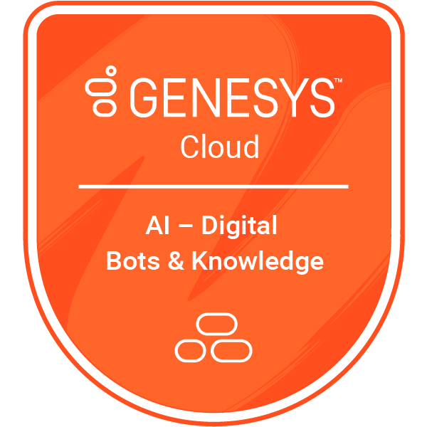 Genesys Cloud: AI – Digital Bots & Knowledge Certification