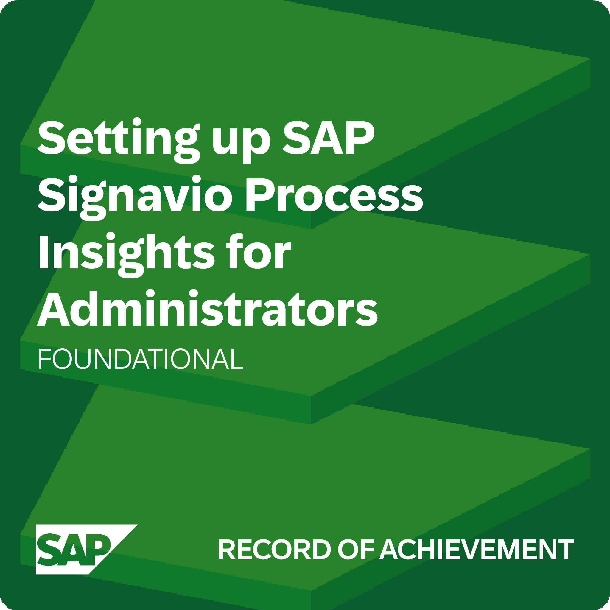 Setting up SAP Signavio Process Insights for Administrators - Record of Achievement