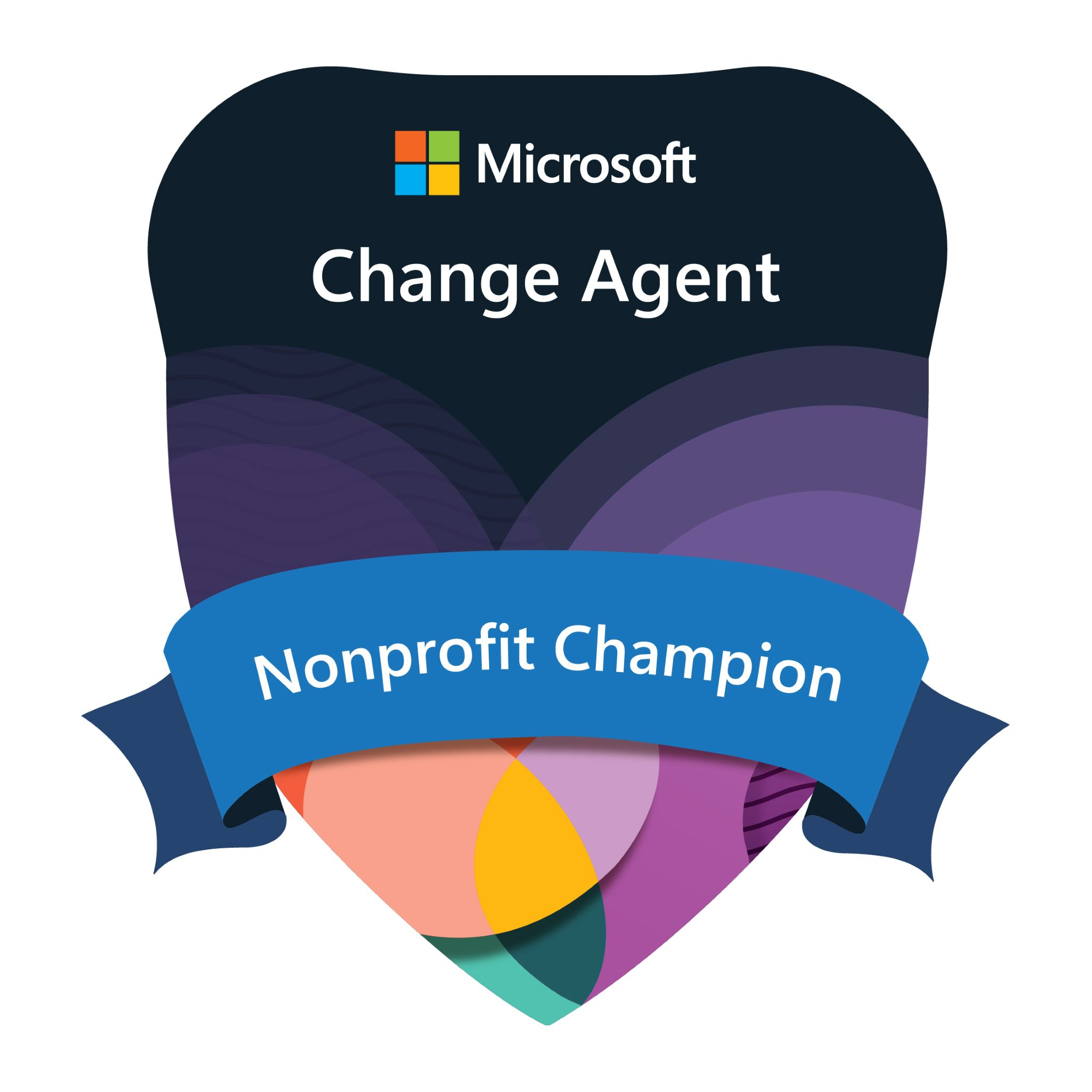 Microsoft Change Agent Nonprofit Champion Badge