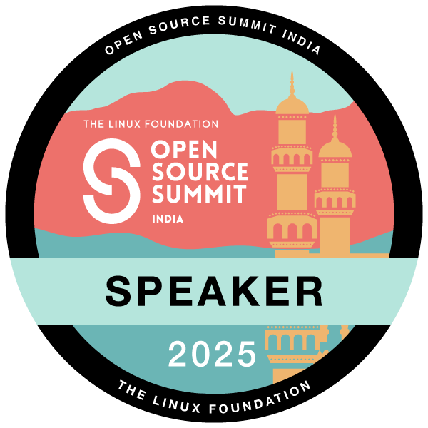 Speaker: Open Source Summit India 2025 badge