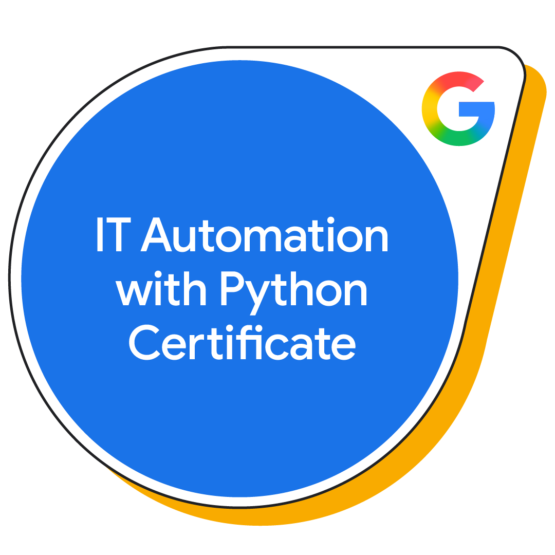 Google IT Automation with Python Professional Certificate(v.1)
