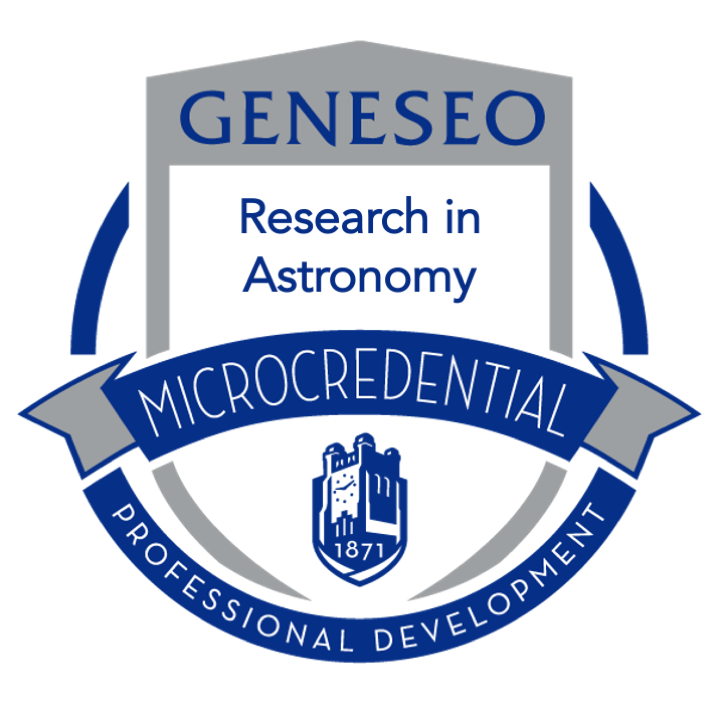Integrative Curricular Microcredential in Undergraduate Research in Astronomy