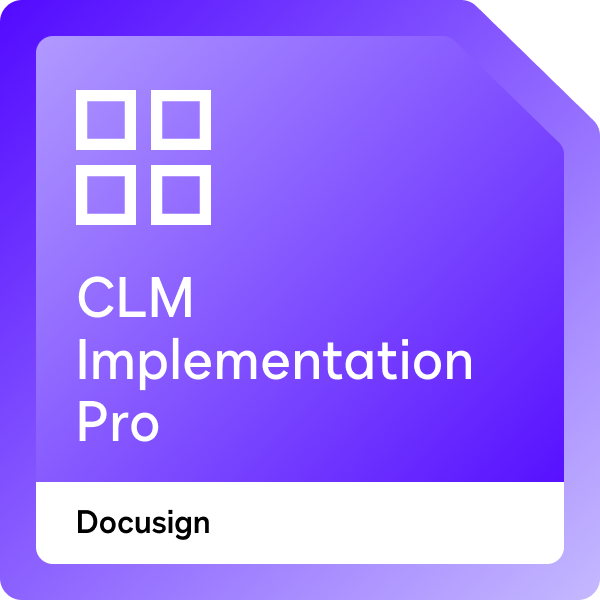 Docusign CLM Implementation Pro